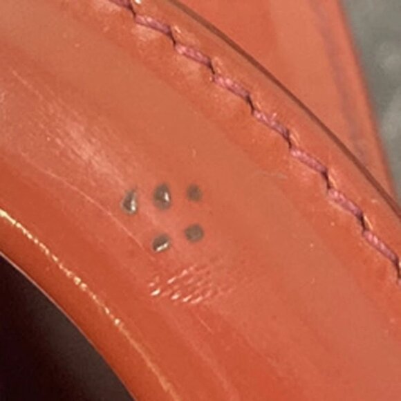 CHRISTIAN DIOR Lady Cannage 2Way Shoulder Hand Bag Patent Leather Red 45RP003 - Picture 16 of 16